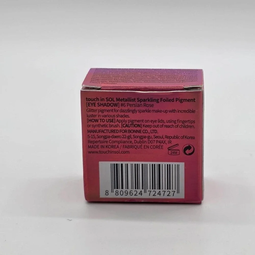 Touch In Sol Metallist Persian‎ Rose Sparkling Foiled Pigment Eyeshadow New